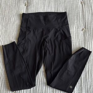 Fast and Free (25”) Lululemon Leggings, black